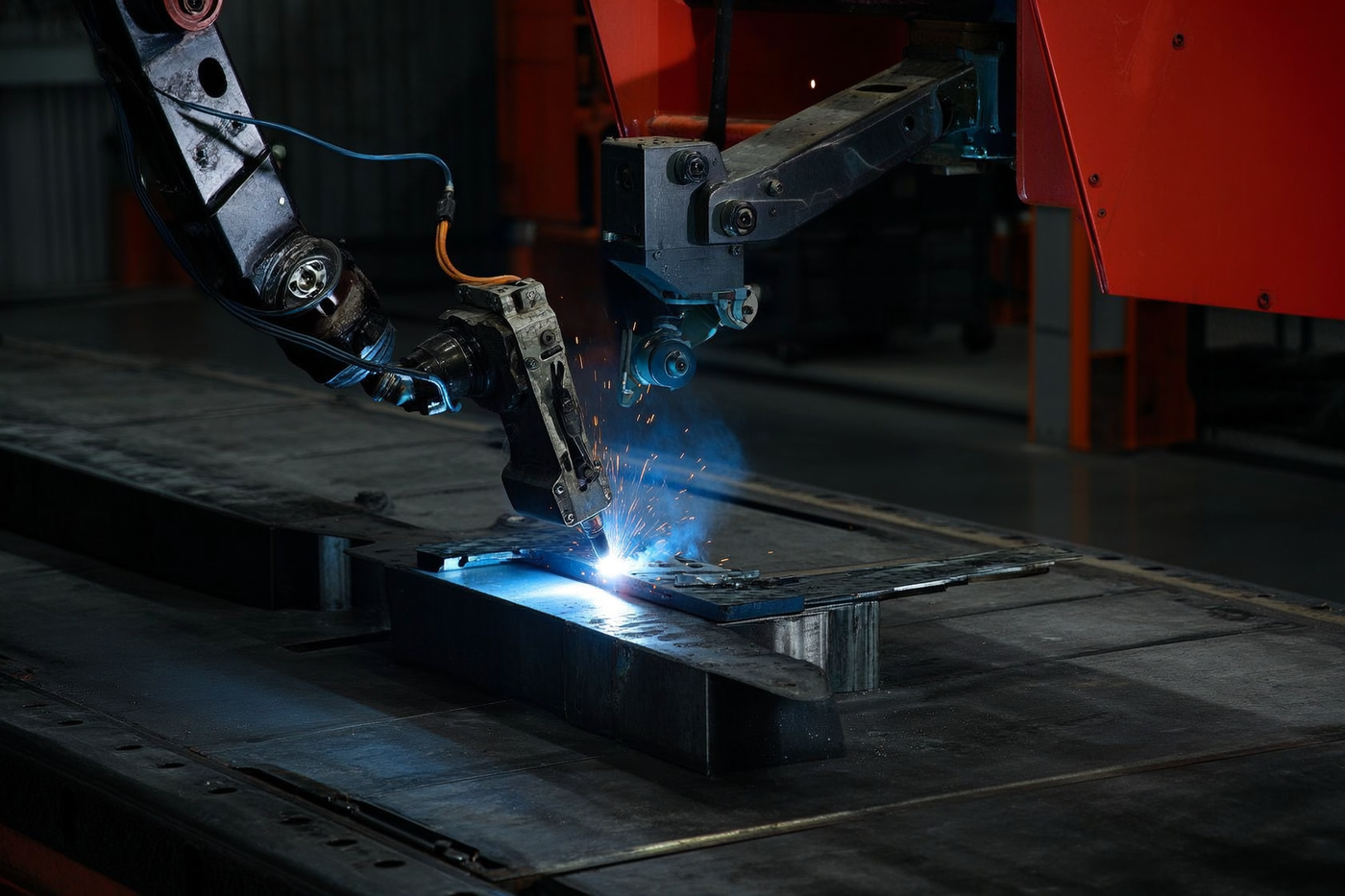 Collaborative welding robot arm, second angle