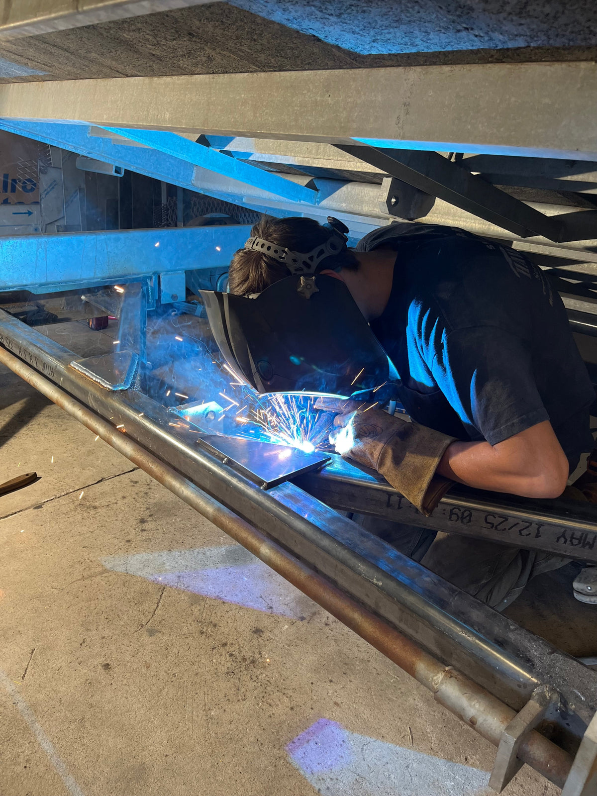 MIG and TIG welding in the Hawley Services shop