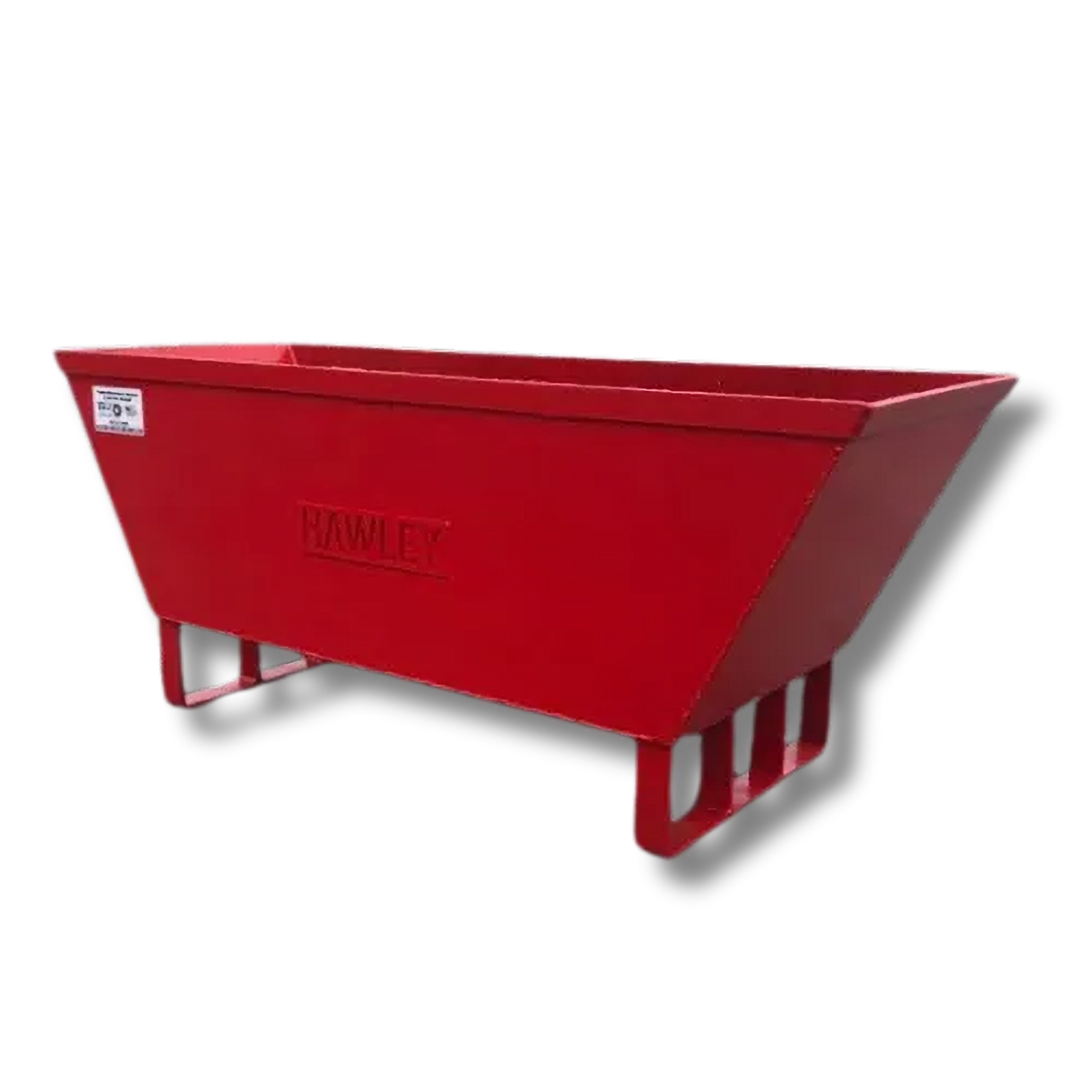 Mud Tub Mortar Box, 10 cubic foot steel, plain background